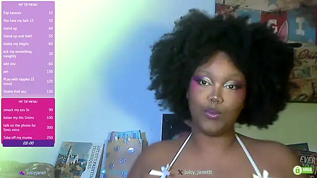 juicy janet online show from March 21, 2026, 5:38 pm