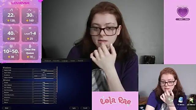 Snapshot of lolarae_xx chatting on May 27, 2026, 10:18 pm lolarae xx online show from May 27, 2026, 10:18 pm