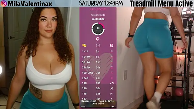 MilaValentina online show from May 23, 2026, 4:44 pm