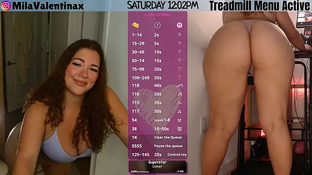MilaValentina online show from July 4, 2026, 4:02 pm