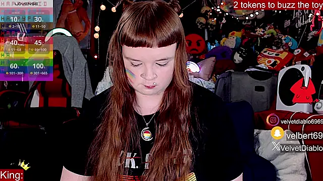 VelvetDiablo online show from June 25, 2026, 12:43 am