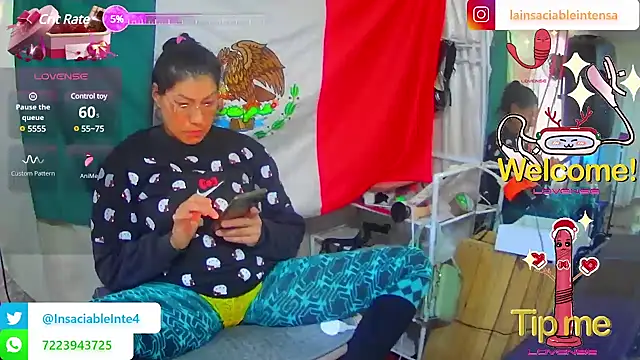 Snapshot of LaInsaciableIntensa chatting on March 8, 2025, 8:57 pm LaInsaciableIntensa online show from March 8, 2025, 8:57 pm