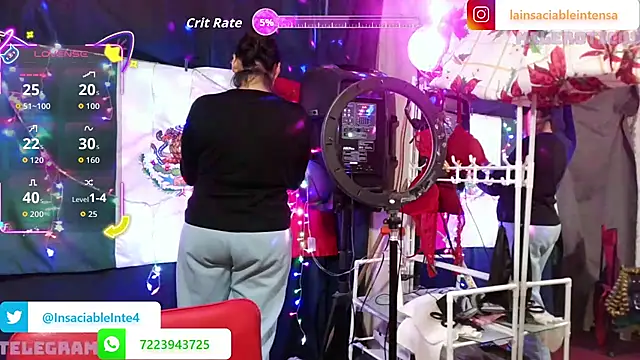 Snapshot of LaInsaciableIntensa chatting on January 10, 2026, 11:42 pm LaInsaciableIntensa online show from January 10, 2026, 11:42 pm