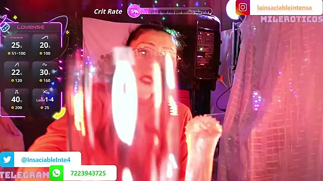 Snapshot of LaInsaciableIntensa chatting on March 12, 2026, 2:18 am LaInsaciableIntensa online show from March 12, 2026, 2:18 am