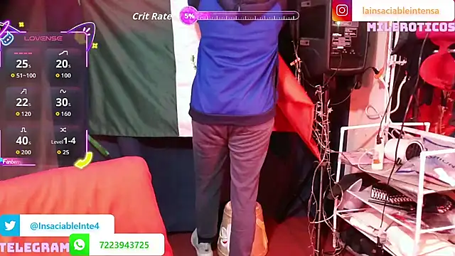 Snapshot of LaInsaciableIntensa chatting on March 20, 2026, 2:49 am LaInsaciableIntensa online show from March 20, 2026, 2:49 am