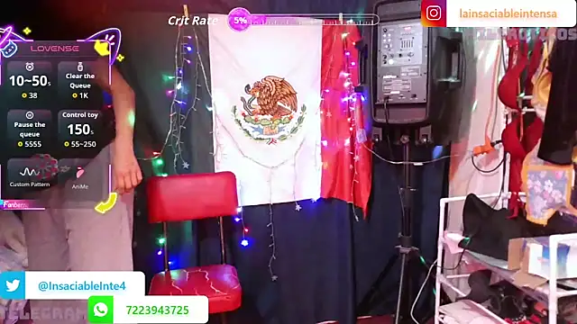 LaInsaciableIntensa online show from May 3, 2026, 12:49 am