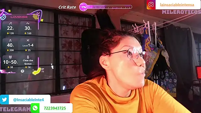 LaInsaciableIntensa online show from June 5, 2026, 1:45 am