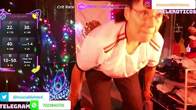 LaInsaciableIntensa online show from June 20, 2026, 1:41 am