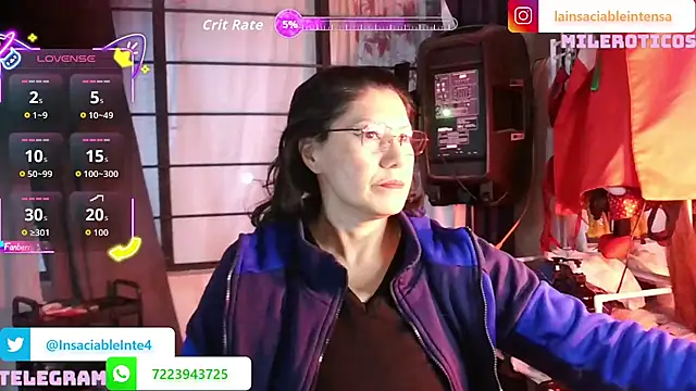 Snapshot of LaInsaciableIntensa chatting on June 22, 2026, 1:07 am LaInsaciableIntensa online show from June 22, 2026, 1:07 am