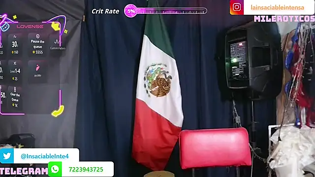 Snapshot of LaInsaciableIntensa chatting on July 18, 2026, 2:05 am LaInsaciableIntensa online show from July 18, 2026, 2:05 am