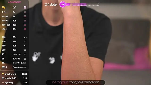 Snapshot of Lorettelorena chatting on January 26, 2025, 8:13 pm Lorettelorena online show from January 26, 2025, 8:13 pm