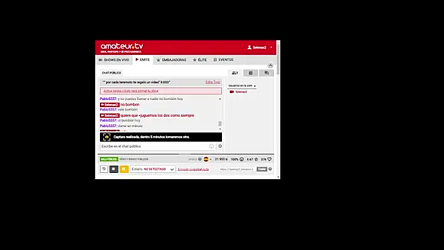 selenax2023 online show from March 12, 2025, 1:25 am