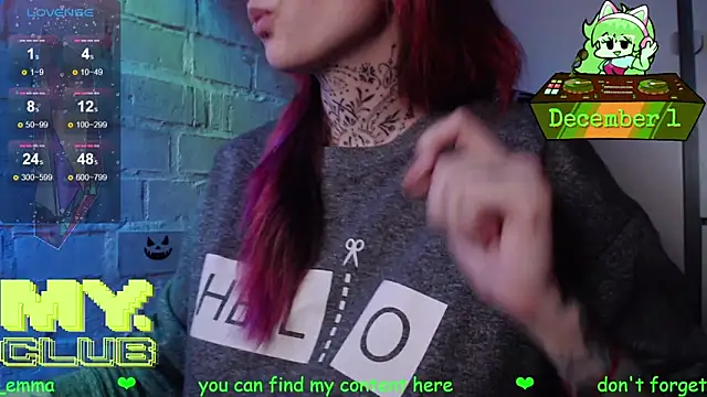 Witch Emma online show from December 1, 2025, 9:31 pm