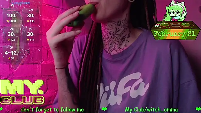 Witch Emma online show from February 21, 2026, 7:31 am