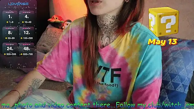 Snapshot of Witch_Emma chatting on May 13, 2026, 4:26 pm Witch Emma online show from May 13, 2026, 4:26 pm