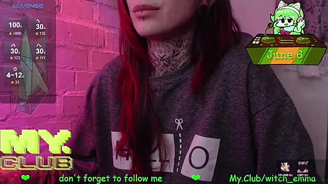 Snapshot of Witch_Emma chatting on June 6, 2026, 5:56 am Witch Emma online show from June 6, 2026, 5:56 am