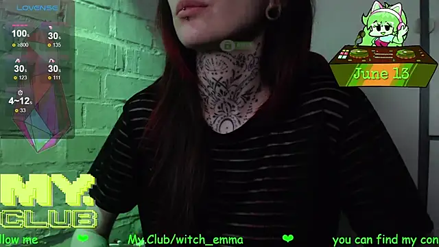 Snapshot of Witch_Emma chatting on June 13, 2026, 8:01 am Witch Emma online show from June 13, 2026, 8:01 am