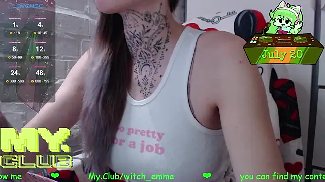 Snapshot of Witch_Emma chatting on July 20, 2026, 6:17 am Witch Emma online show from July 20, 2026, 6:17 am