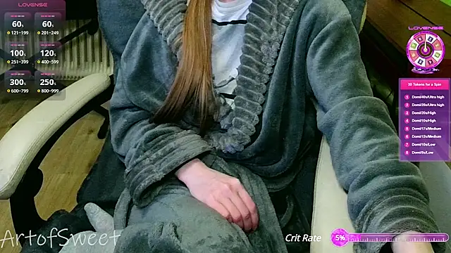 Snapshot of ArtofSweet chatting on December 19, 2024, 8:23 pm ArtofSweet online show from December 19, 2024, 8:23 pm