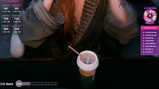 Snapshot of ArtofSweet chatting on October 28, 2025, 8:00 pm ArtofSweet online show from October 28, 2025, 8:00 pm