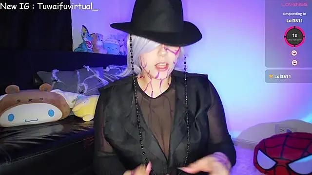 Snapshot of TuWaifuVirtual1 chatting on November 1, 2025, 12:34 am TuWaifuVirtual1 online show from November 1, 2025, 12:34 am