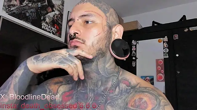 DEATHINK666XX online show from March 15, 2025, 4:43 pm