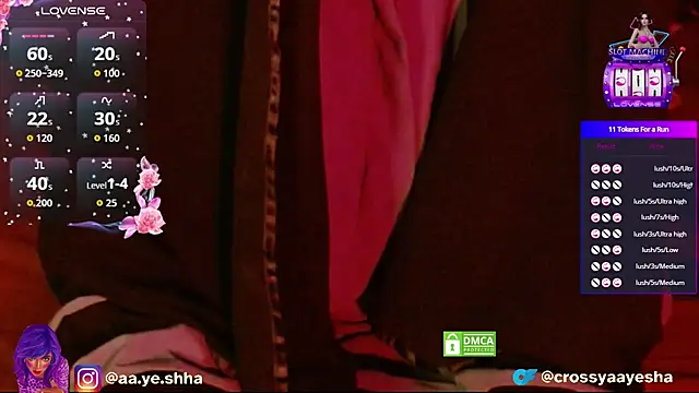 Snapshot of CrossyAayesha chatting on November 25, 2025, 4:40 pm CrossyAayesha online show from November 25, 2025, 4:40 pm